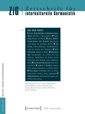 cover image of Zeitschrift für interkulturelle Germanistik